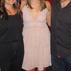 She + Sky Taupe Mini Dress